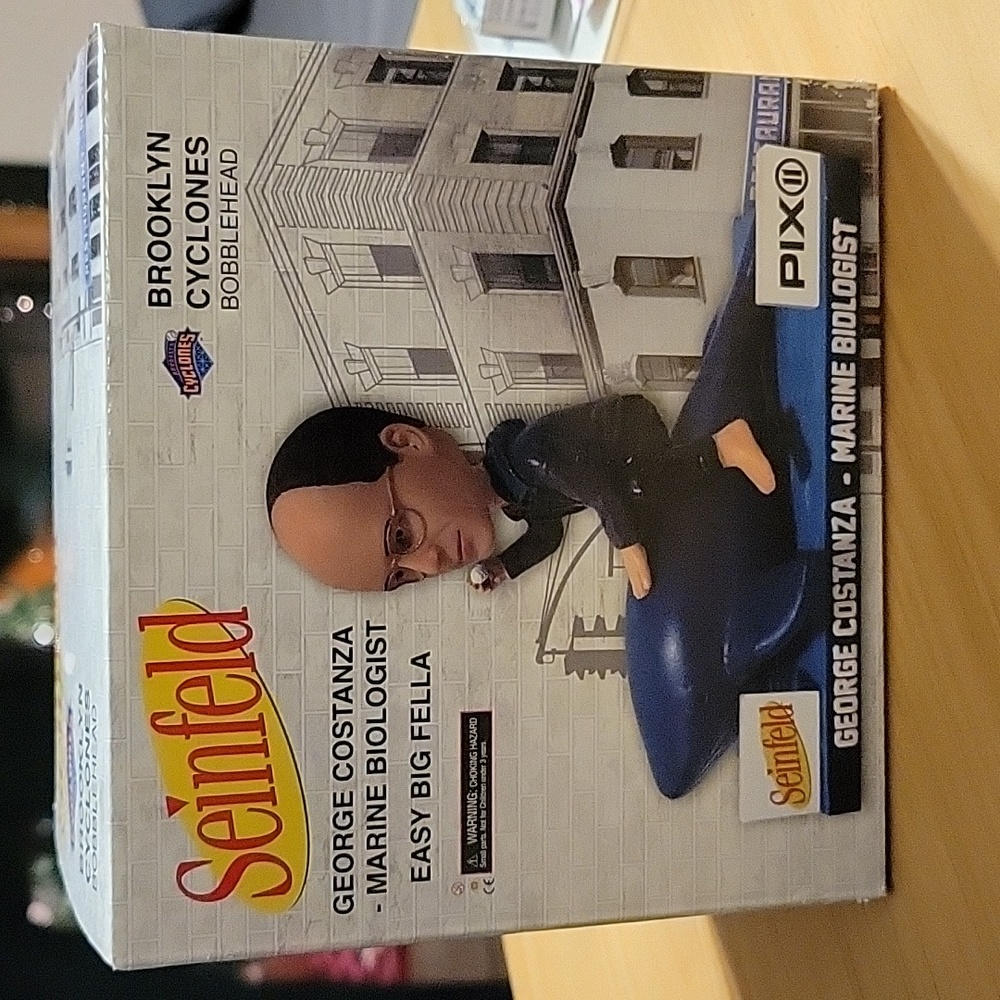 NWT George Costanza Marine Biologist Bobble-Head from the Brooklyn Cyclones